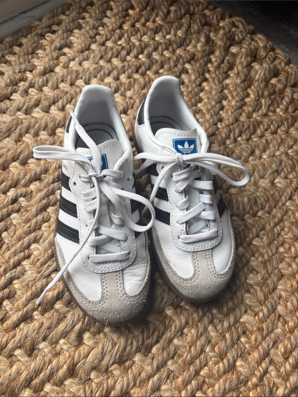 adidas Kids White and Black Classic Sneakers